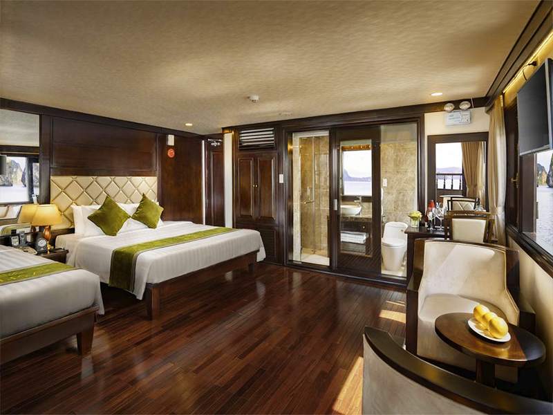 Triple Premier Suite Balcony - 3 Pax/ Cabin (Location: 2nd and 3rd deck - Jacuzzi, Private balcony with chair and table)